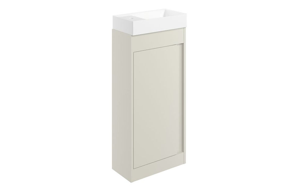 Essen 410mm Floor Standing Unit with Basin - Matt Latte