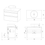 Thumbnail: 2 Drawer Vanity Unit 800mm Specification