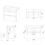 Thumbnail: 2 Drawer Vanity Unit 700mm Specification