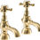 Thumbnail: Abode Sentiment Bath Pillar Taps - Brushed Brass