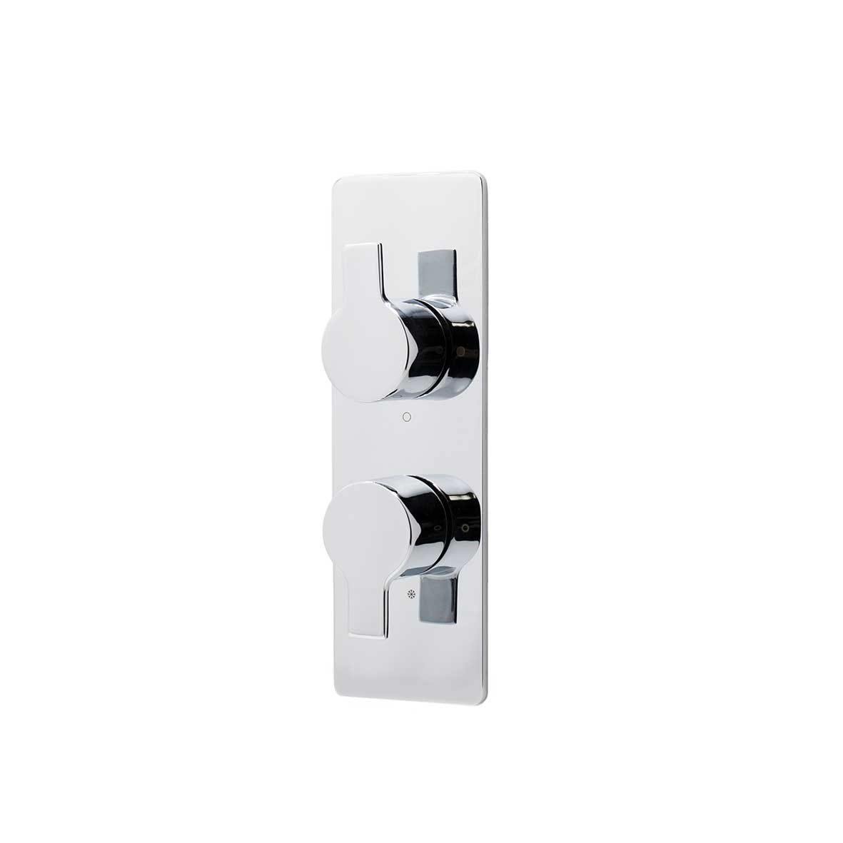 Zenith Nero Concealed Shower Valve - 2 Outlet Chrome