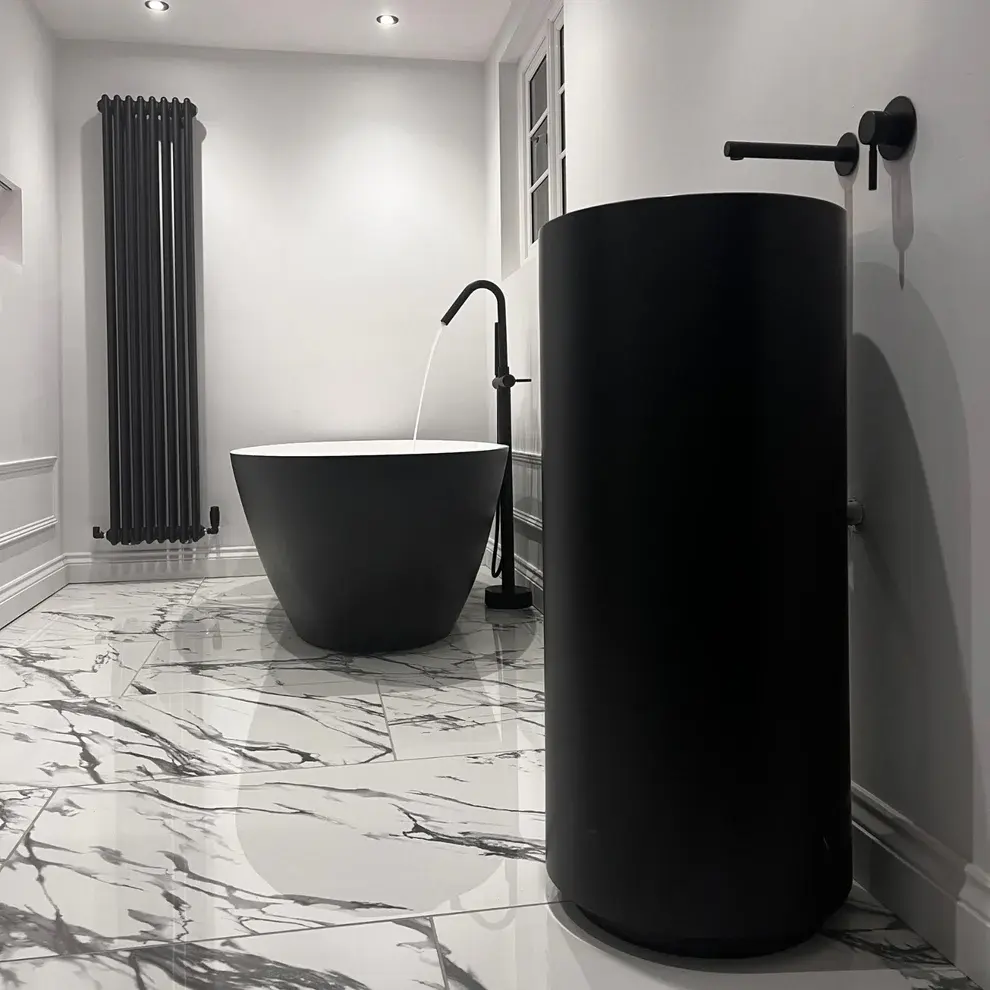 In Trend Monty Pedestal Basin Matt Black