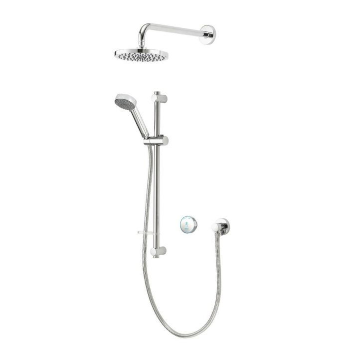 Aqualisa Quartz Blue Digital Shower with Wall Mounted Fixed & Adjustable Head