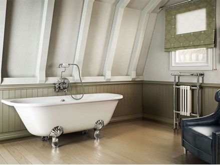 Thumbnail: Burlington Avantgarde Back-to-wall 1700 Traditional Bath with Feet