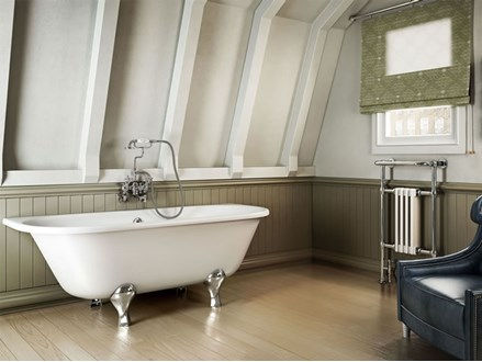 Thumbnail: Burlington Avantgarde Back-to-wall 1700 Traditional Bath with Feet