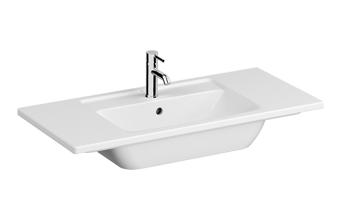 VitrA Integra 1000x465mm 1TH Vanity Basin w/Overflow - White