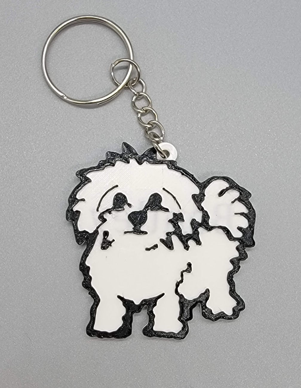 Custom Name Maltese Keychain