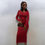 Thumbnail: Sculpting Long Sleeve Maxi Dress – Square Neckline