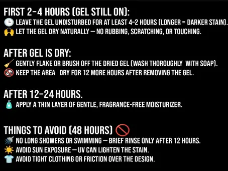 Temporary Tattoo Preparation Guide