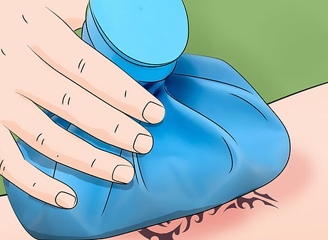 icing the tattoo