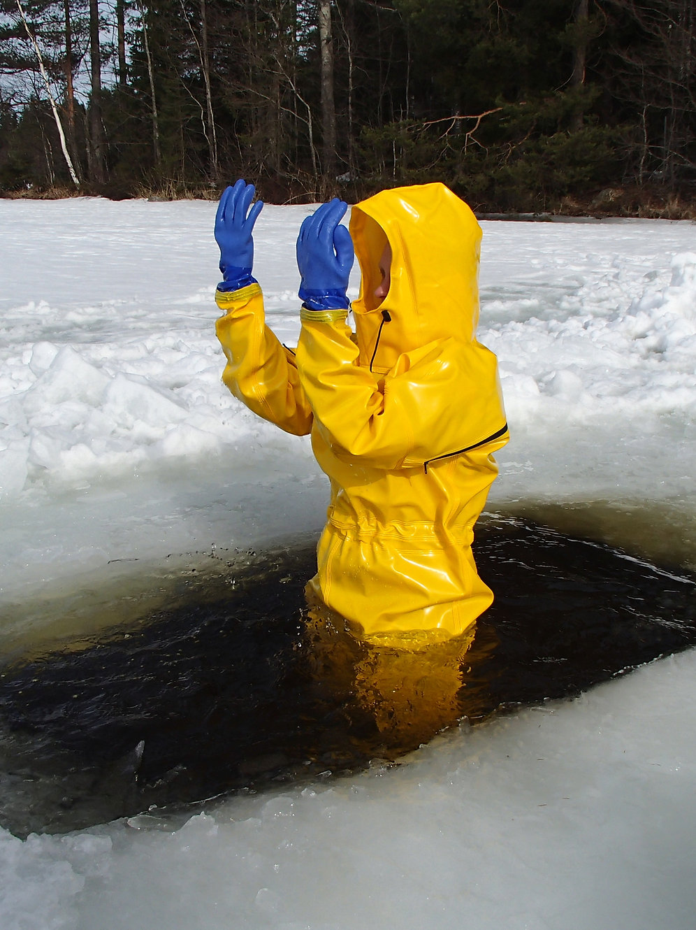 Extreme Drainage Coverall with boots and gloves rainwear