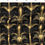 Thumbnail: Golden art deco palms pattern collection, variation 3, designed by marta rusin for fashion fabrics store