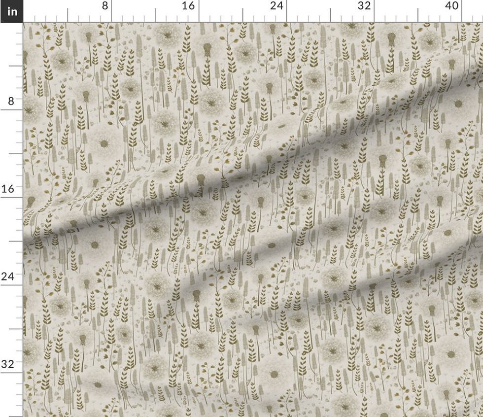 Thumbnail: Wild Grasses pattern designed by marta rusin for fashion fabrics store