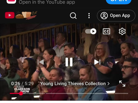 Young Living’s Best Selling Line… Thieves! Featured on the Kelly Clarkson Show