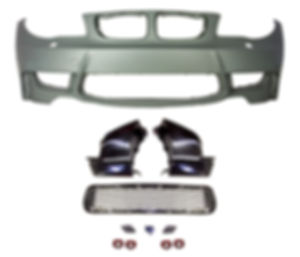 BMW E82 1M STYLE FRONT BUMPER NO FOG VERSION