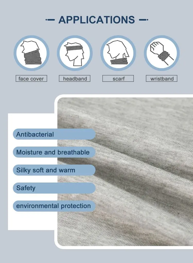 Miniatura: Sciarpa copri collo antibatterico
