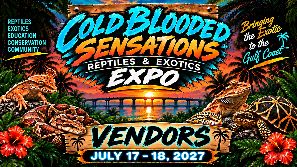 Vendor Sign Up - CBS Reptile & Exotic Expo