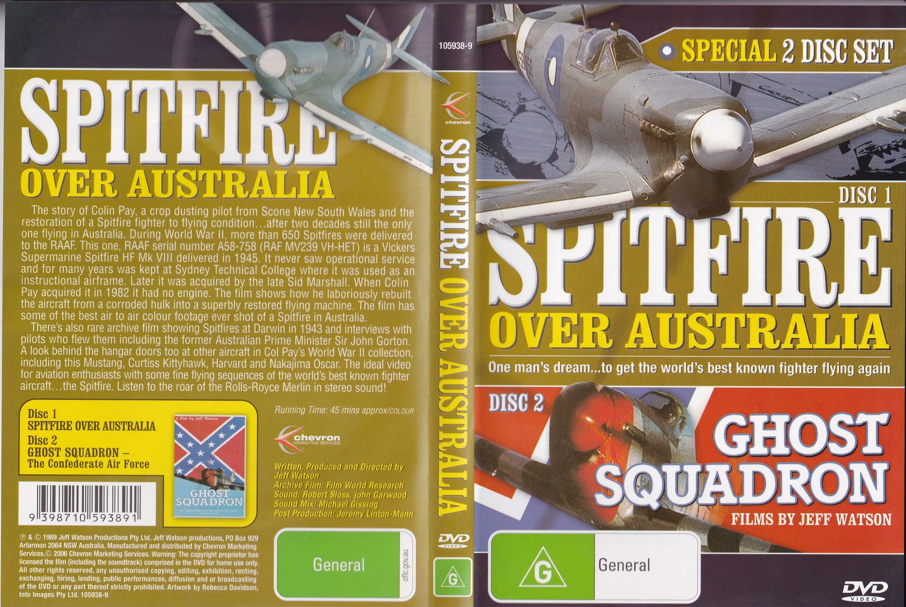 SPITFIRE OVER AUSTRALIA/ GHOST SQUADRON (2 DISC)