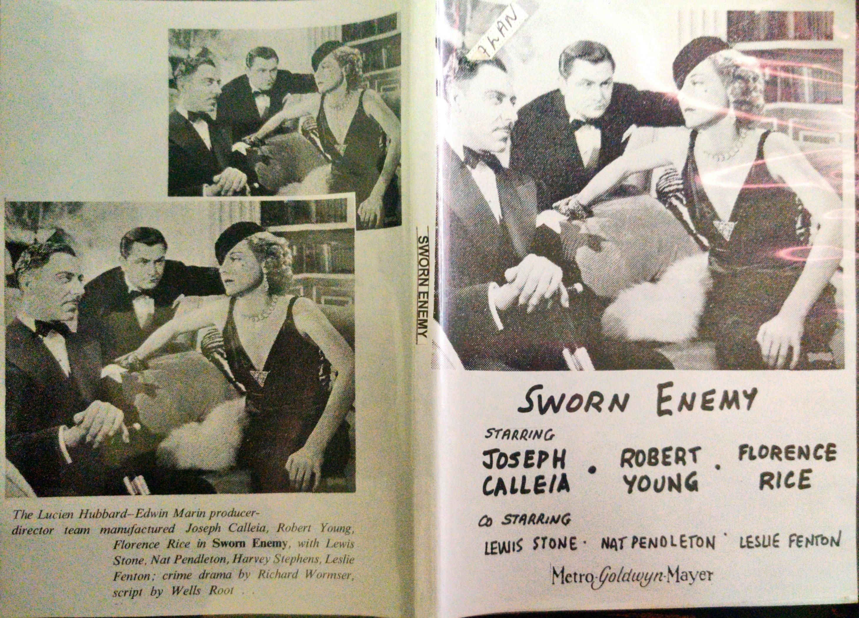 SWORN ENEMY (1936)