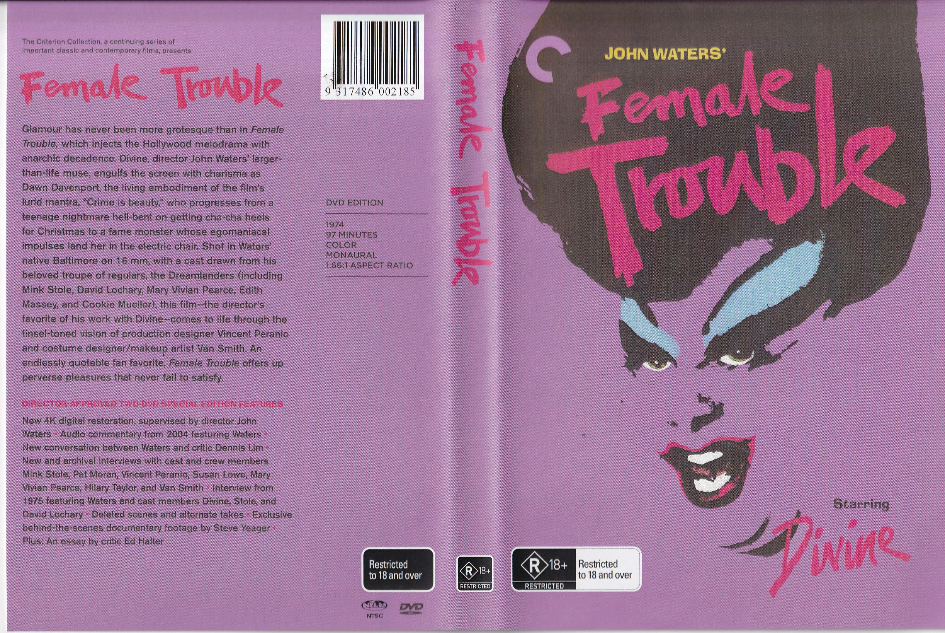 FEMALE TROUBLE (2 DISC)