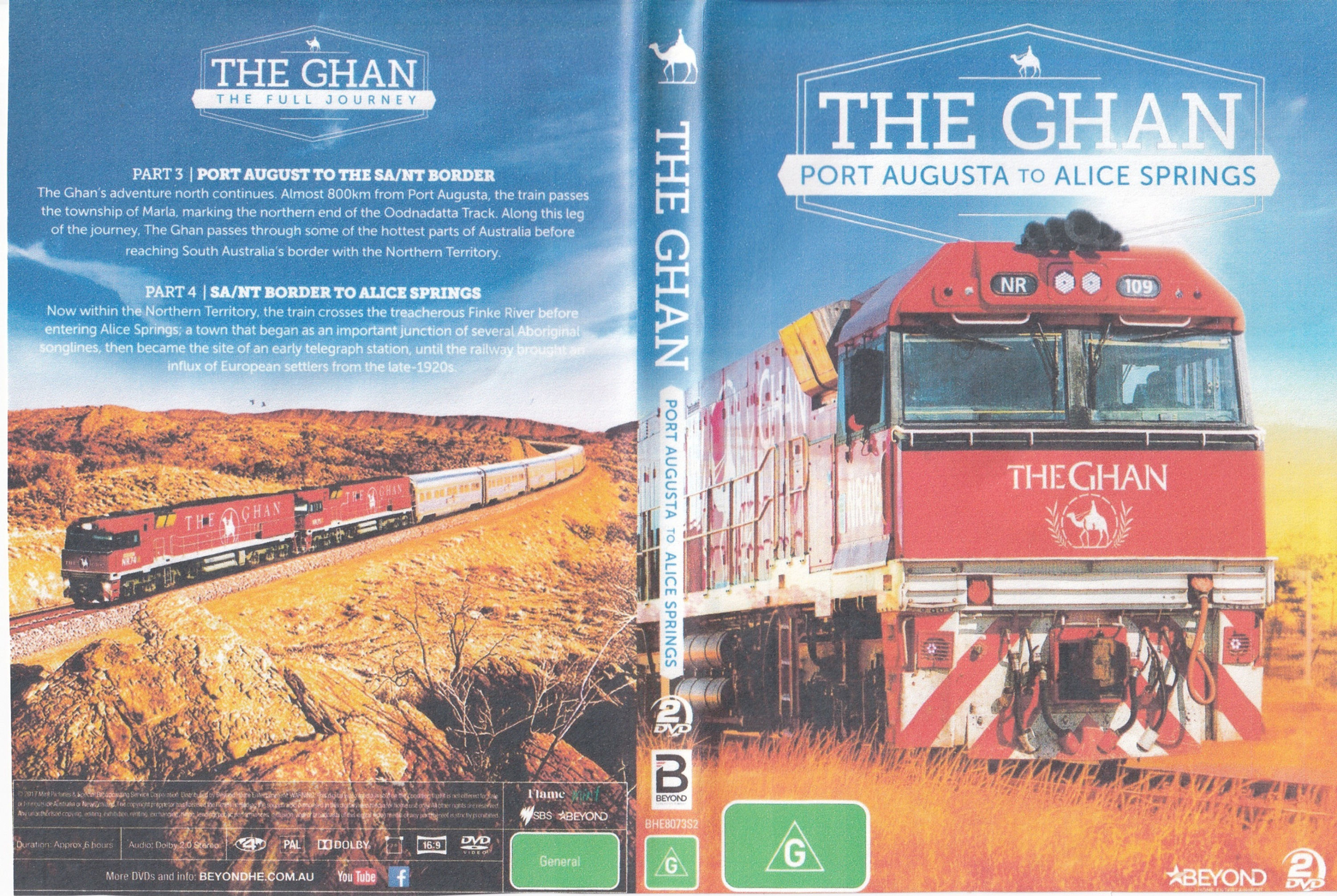 THE GHAN - PORT AUGUSTA TO ALICE SPRINGS (2 DISC)
