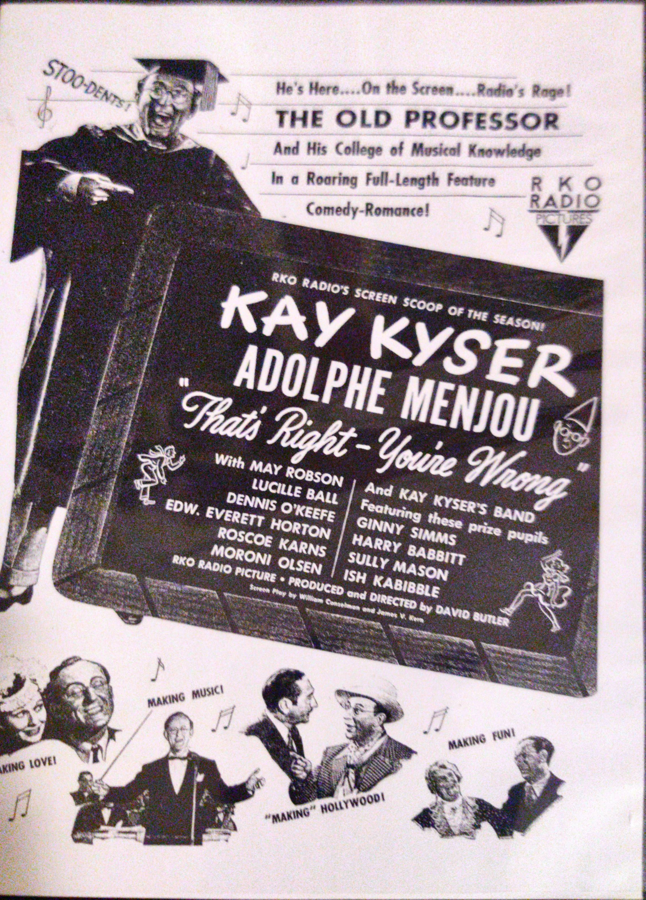 THAT'S RIGHT- YOUR'E WRONG (1939)