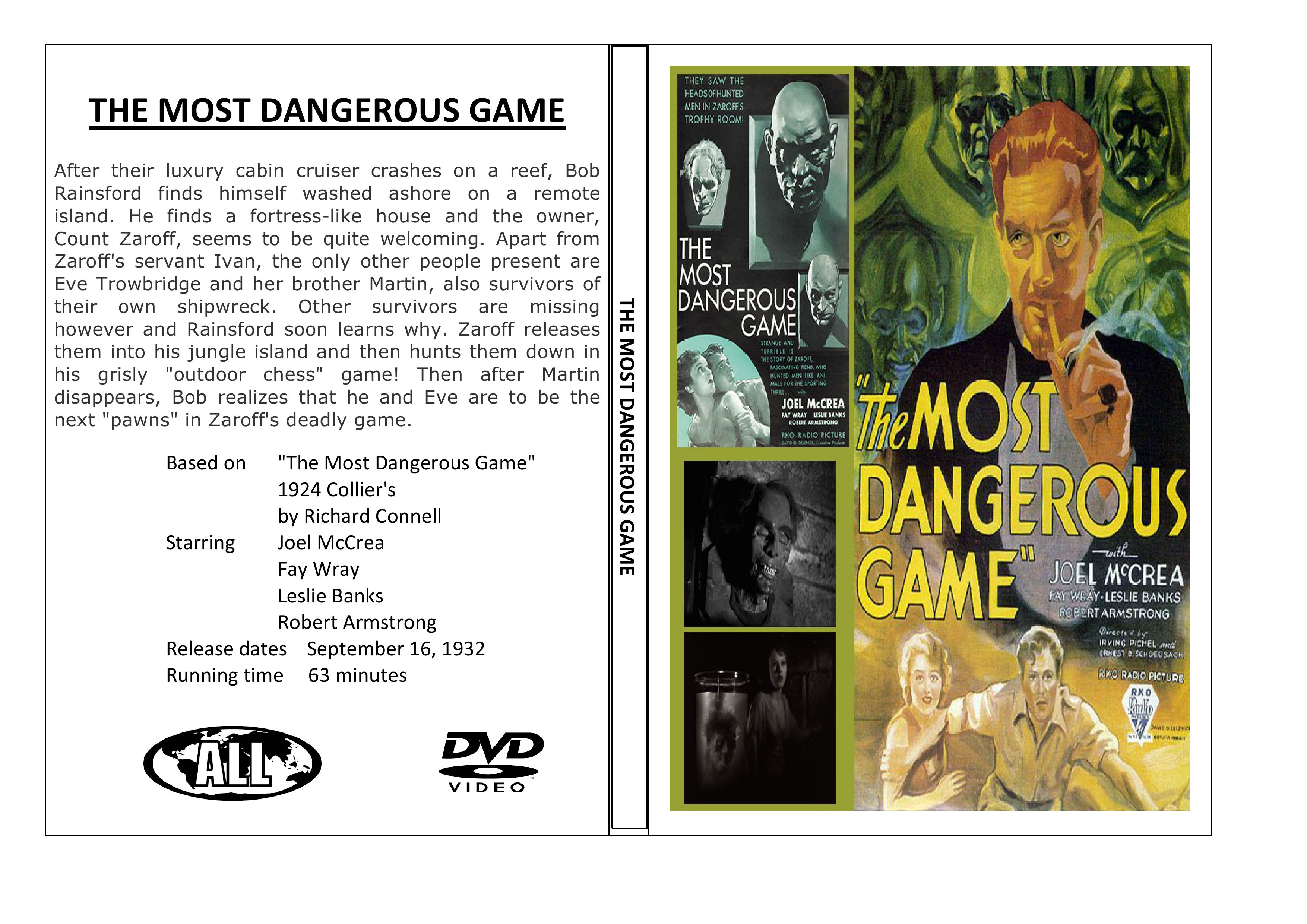 MOST DANGEROUS GAME, THE