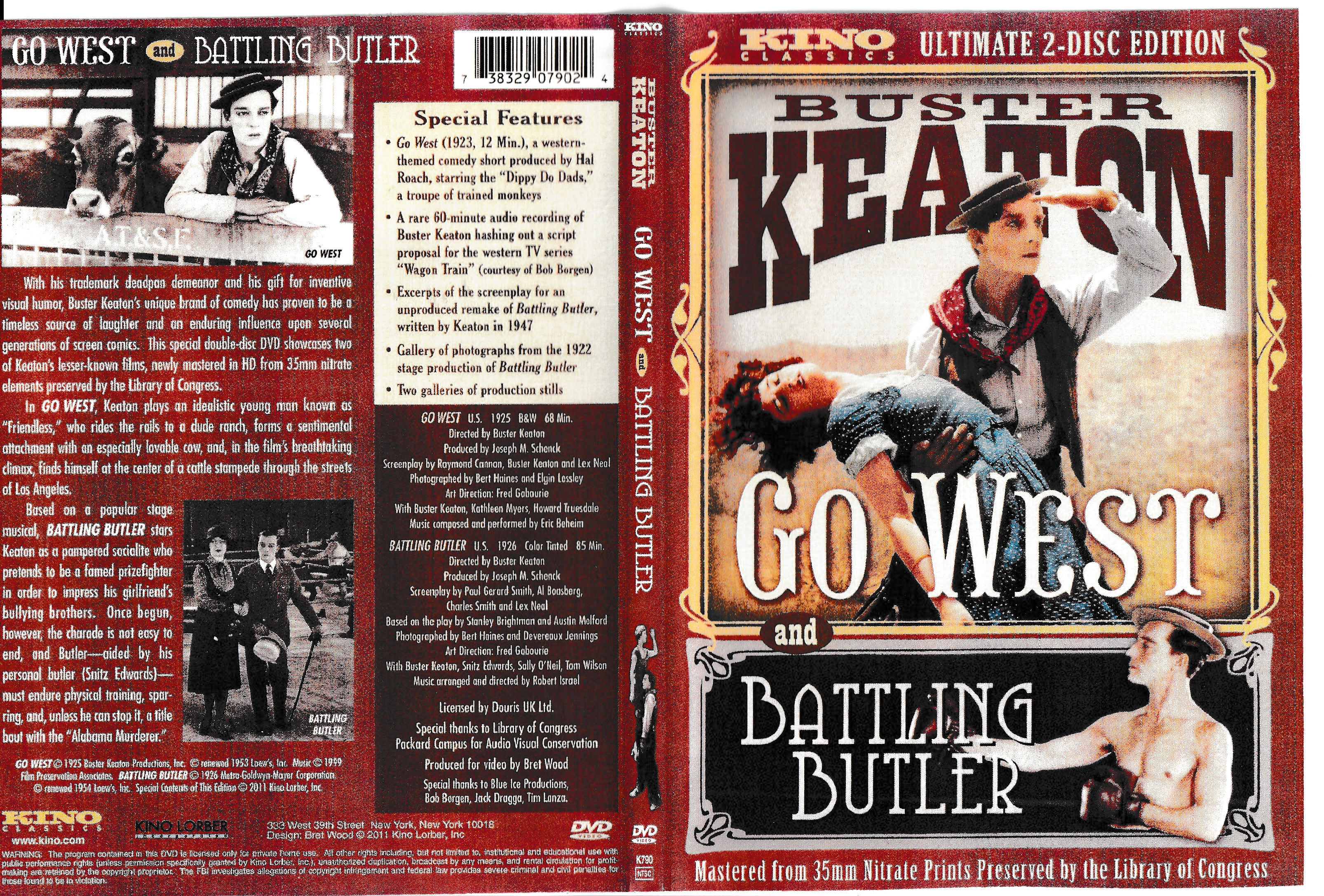 GO WEST / BATTLING BUTLER (1925)*