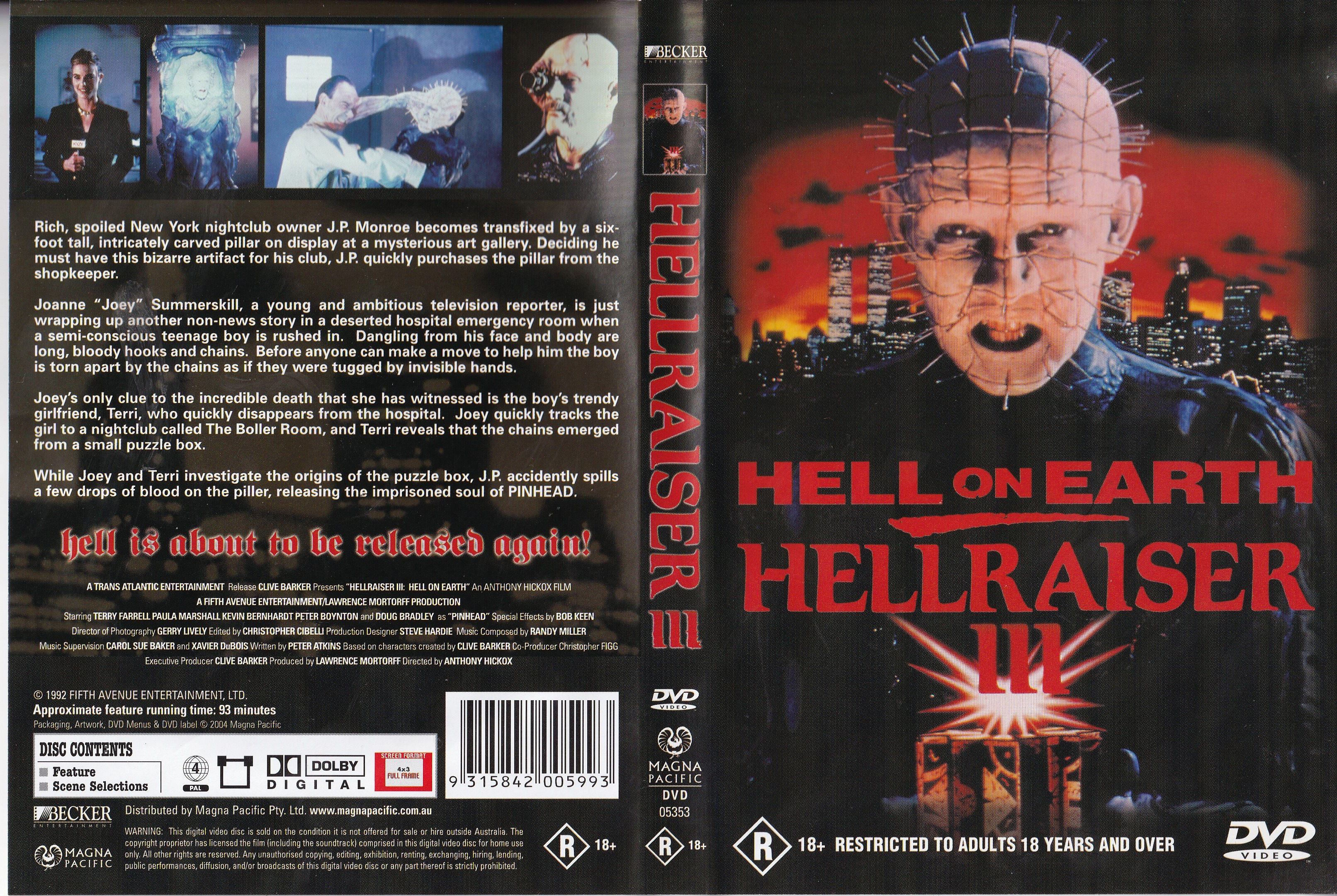 HELL RAISER 3 - HELL ON EARTH