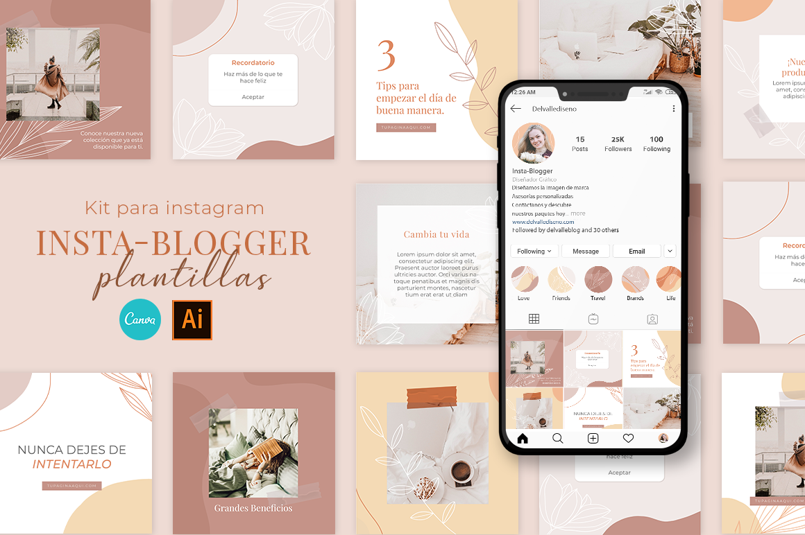 Insta-Blogger Plantillas para Instagram