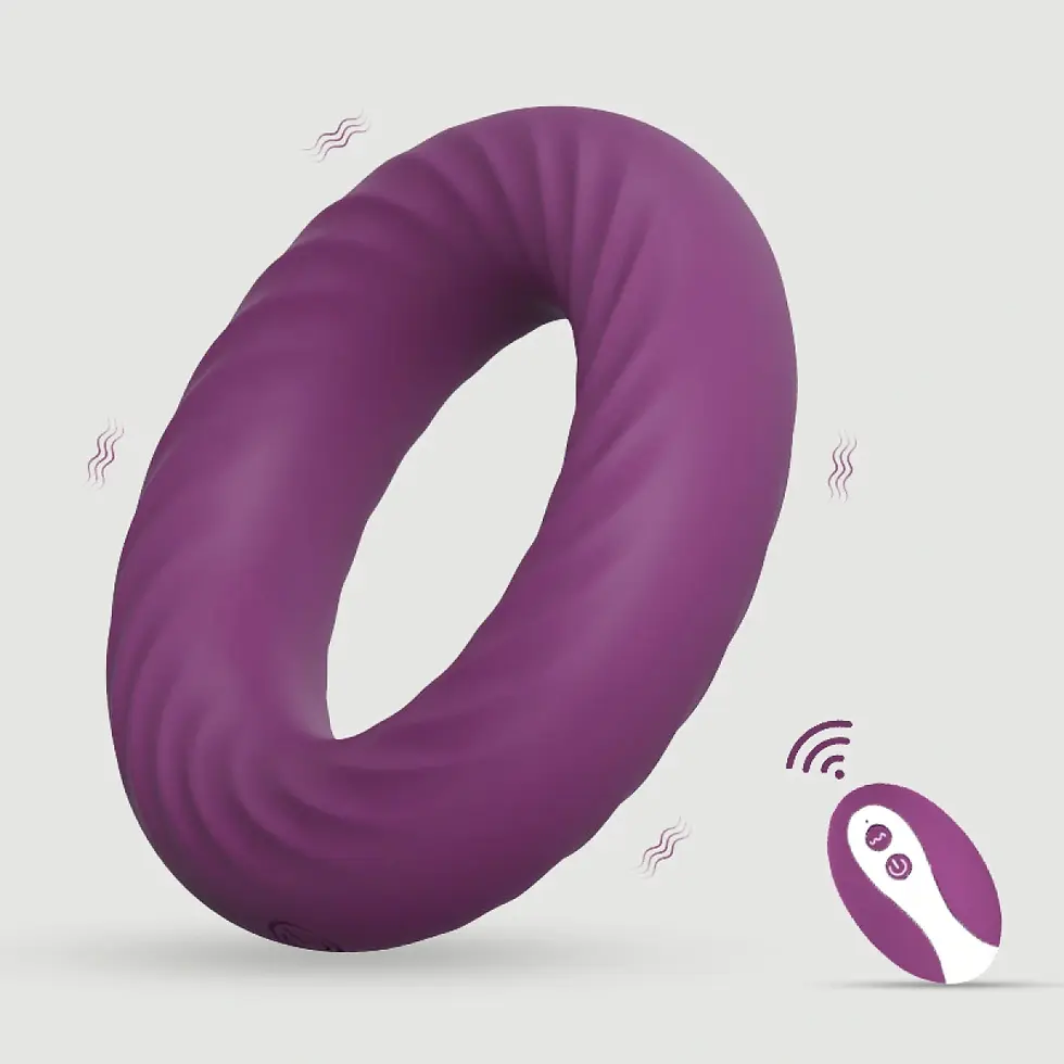 Oscar Remote Controlled Silicone Vibrating Cock Ring