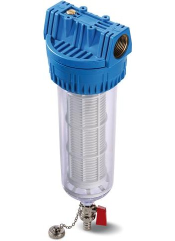 Sistema Filtraggio Acqua Culligan 01020704 - Alloggiamento Blu HD-950A Per Intera Casa, Ingresso/Uscita 1 Pollice, Chiave Inclusa