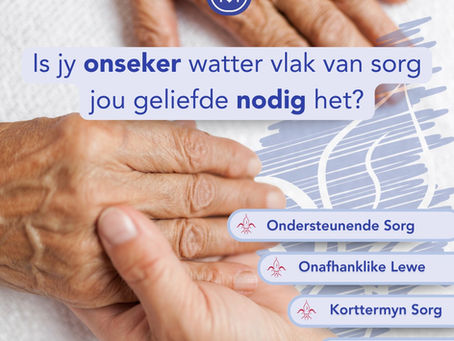 Are you unsure what level of care your loved one needs right now?