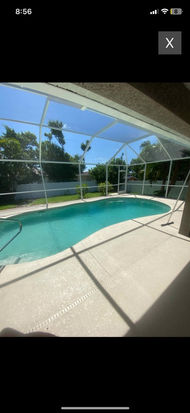 blue clean pool in one week 
after we answered this customers search of pool service near me