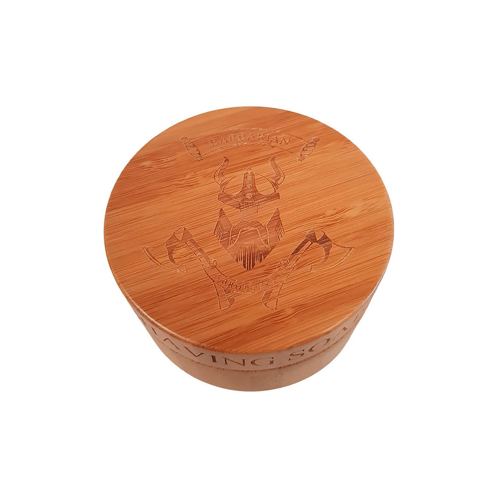 Miniatura: Tazón espumero para afeitar de cerámica + tazón jabonero de bamboo +jabón  100gr