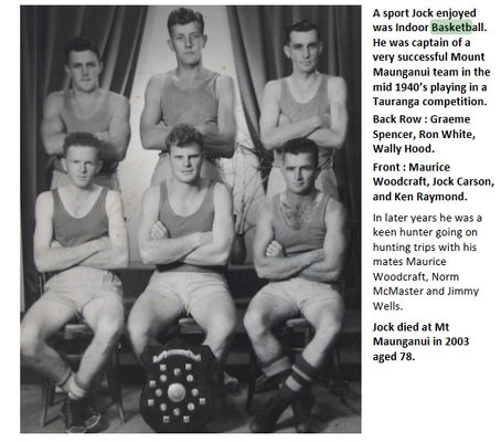 MtM team 1949 Back Graeme Spencer, Ron White, Wally Hood Front Maurice Woodcraft, Jock Carson, Ken Raymond