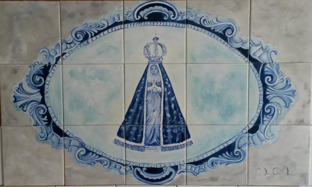 Nossa Senhora Aparecida azul