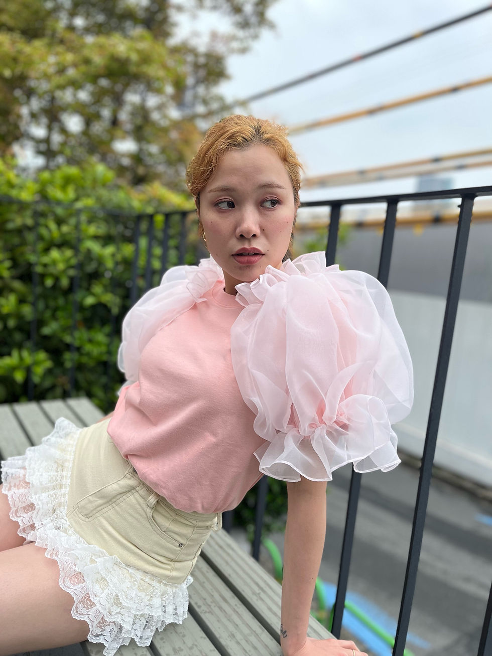 Thumbnail: Organdy Candy Sleeve Tee