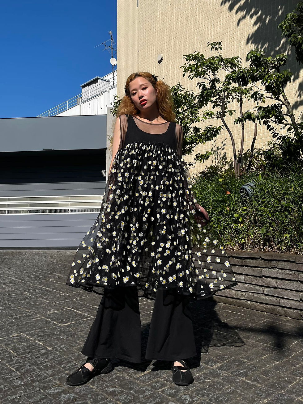 Thumbnail: Margaret Print Seeveless Tulle Dress