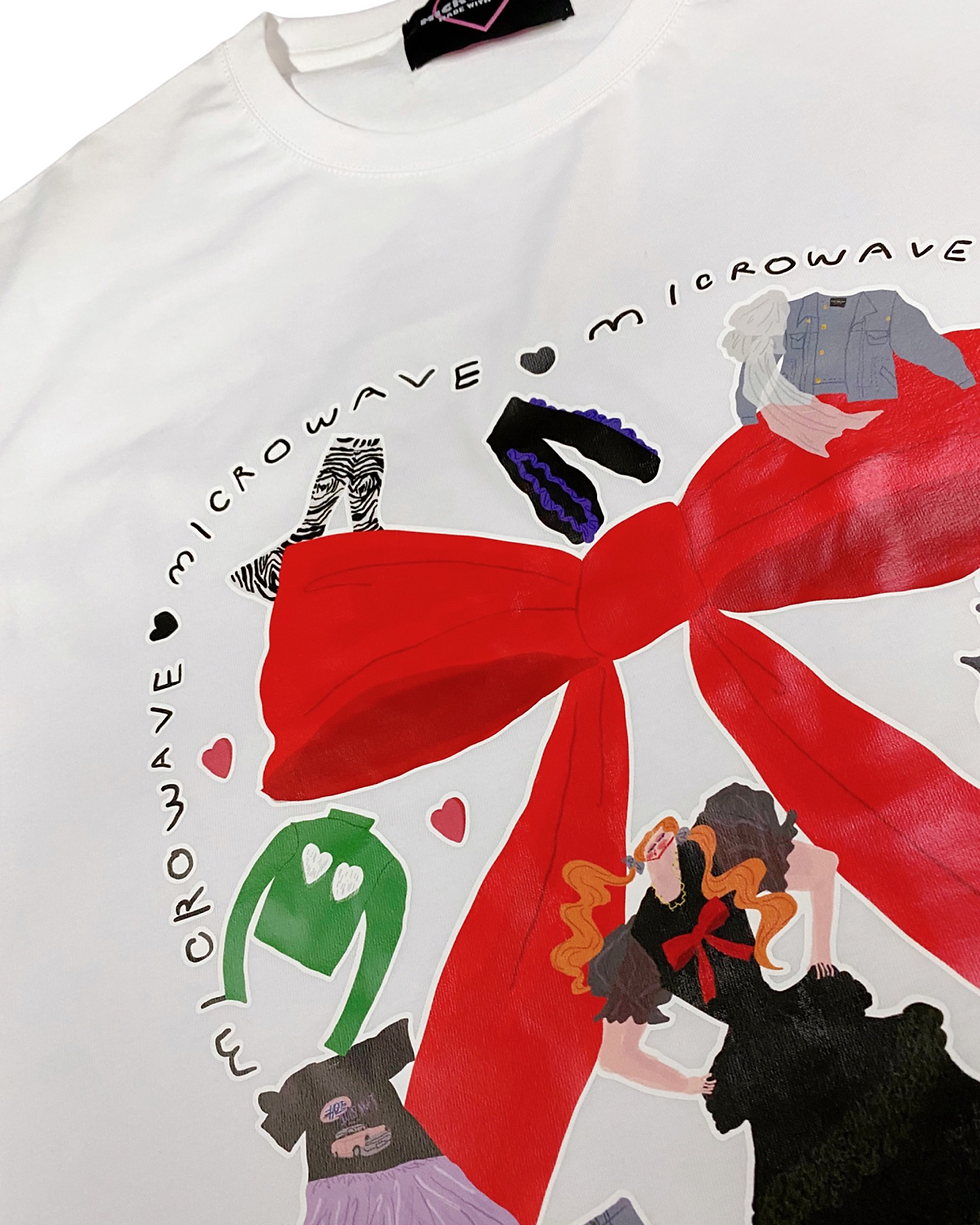 Thumbnail: 【SALE】MICROWAVE X AKI ISHIBASHI Collab Printed T-shirt