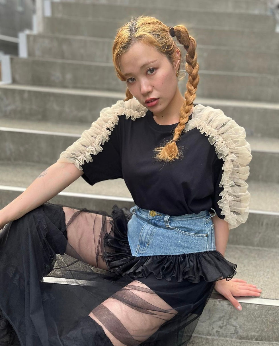 Thumbnail: Tulle Ruffled Tee