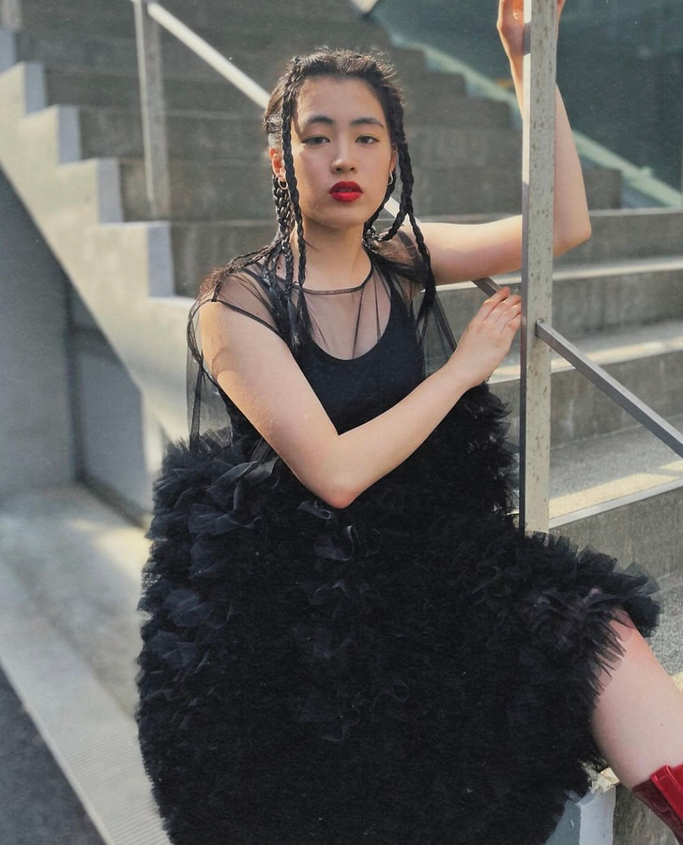 Thumbnail: BLACK Tulle Sleeveless Dress