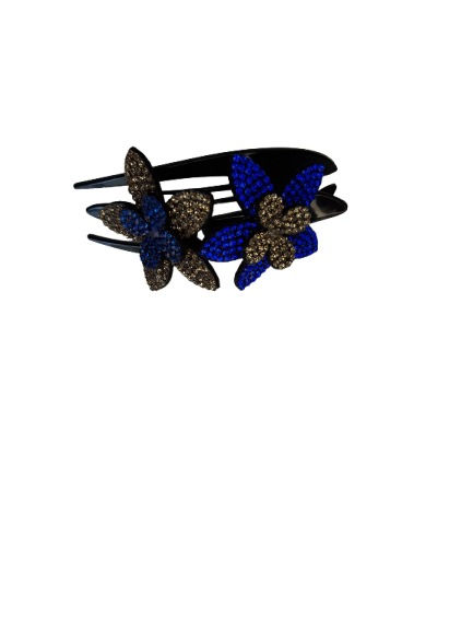 Thumbnail: Large bedazzled hairclip - Purple