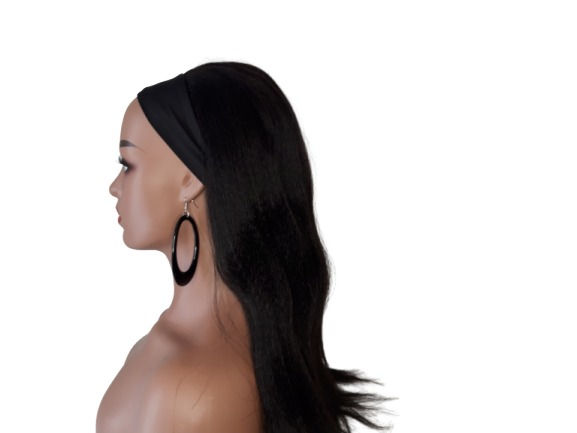 Thumbnail: Long Kinky Straight Headband Synthetic Hair Wig - Ombre/Colour 350 - 14 inches