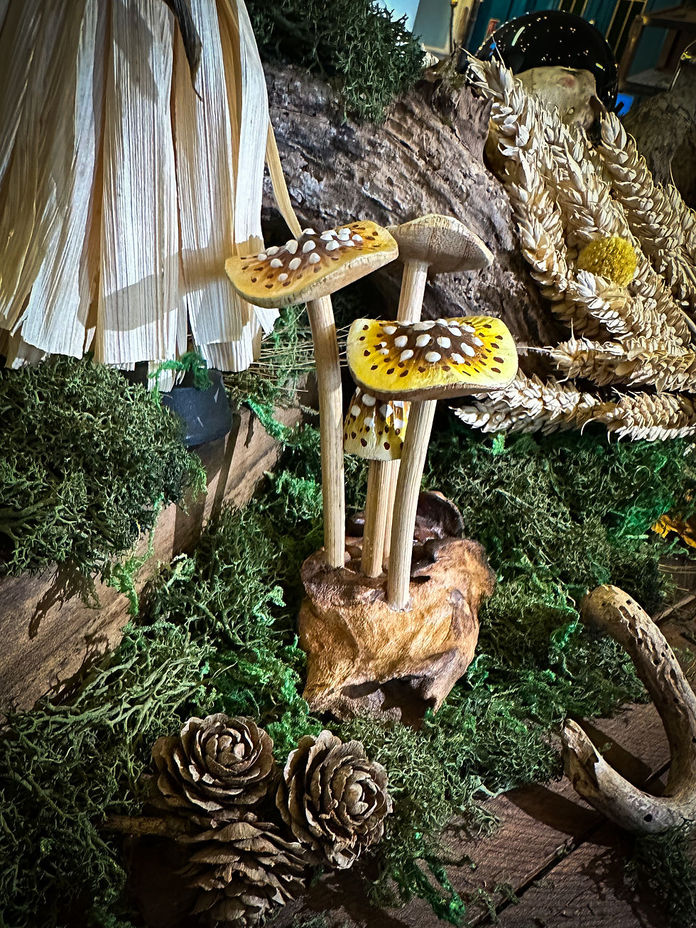 Thumbnail: Wooden Mushroom: Yellow Cap