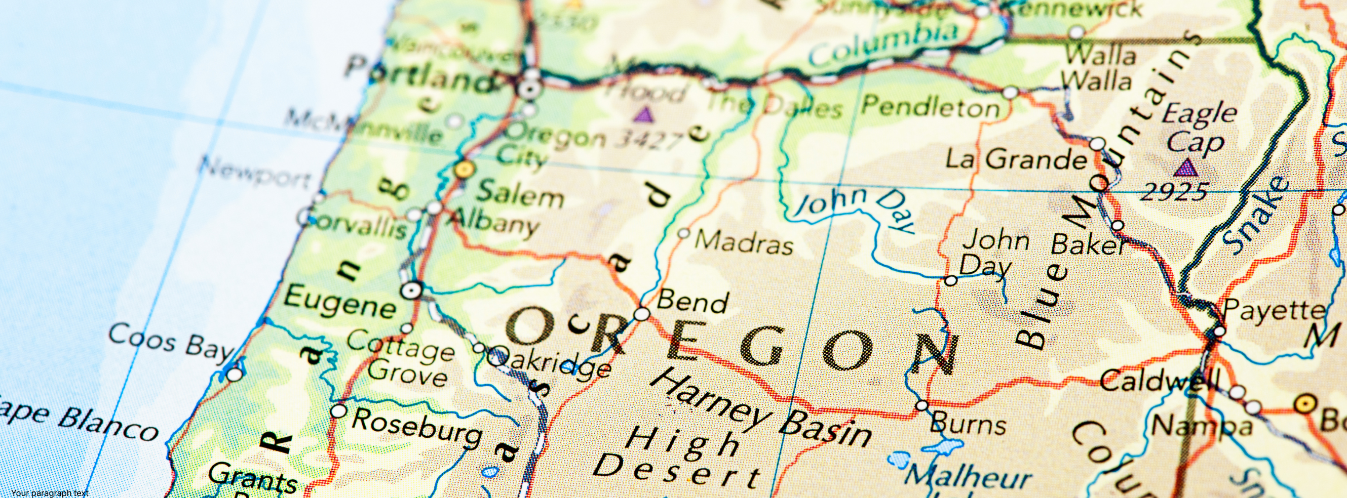 Map of Oregon
