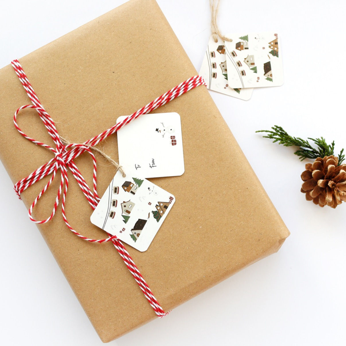Winter Village Gift Tag