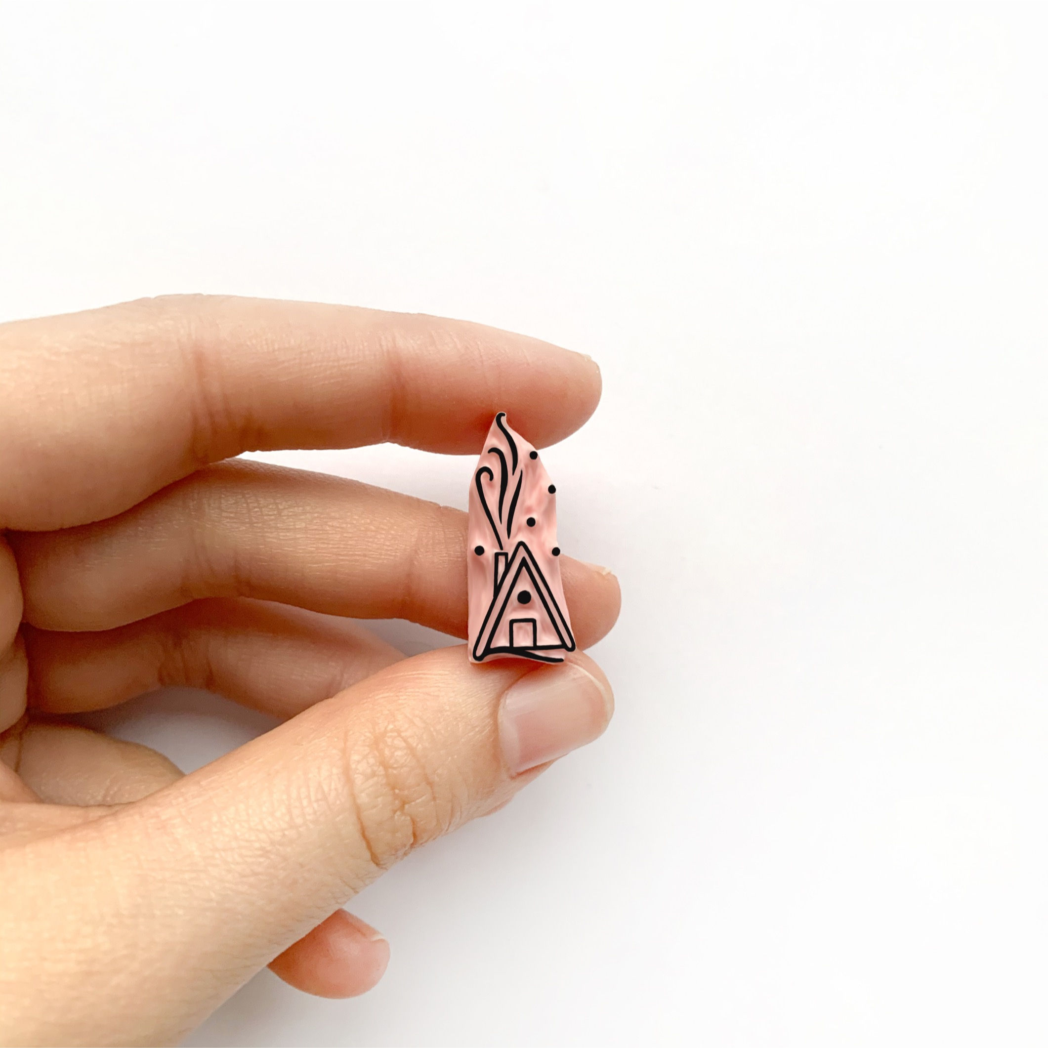 Snowy Cottage Tiny Stamp