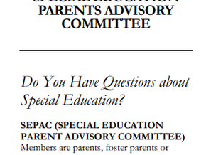 Special Education Parent Advisory Committee (SEPAC)