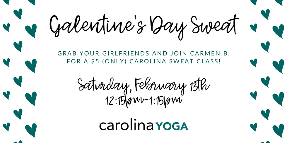 Galentine's Day Yoga-Carolina Sweat ($5 ONLY)